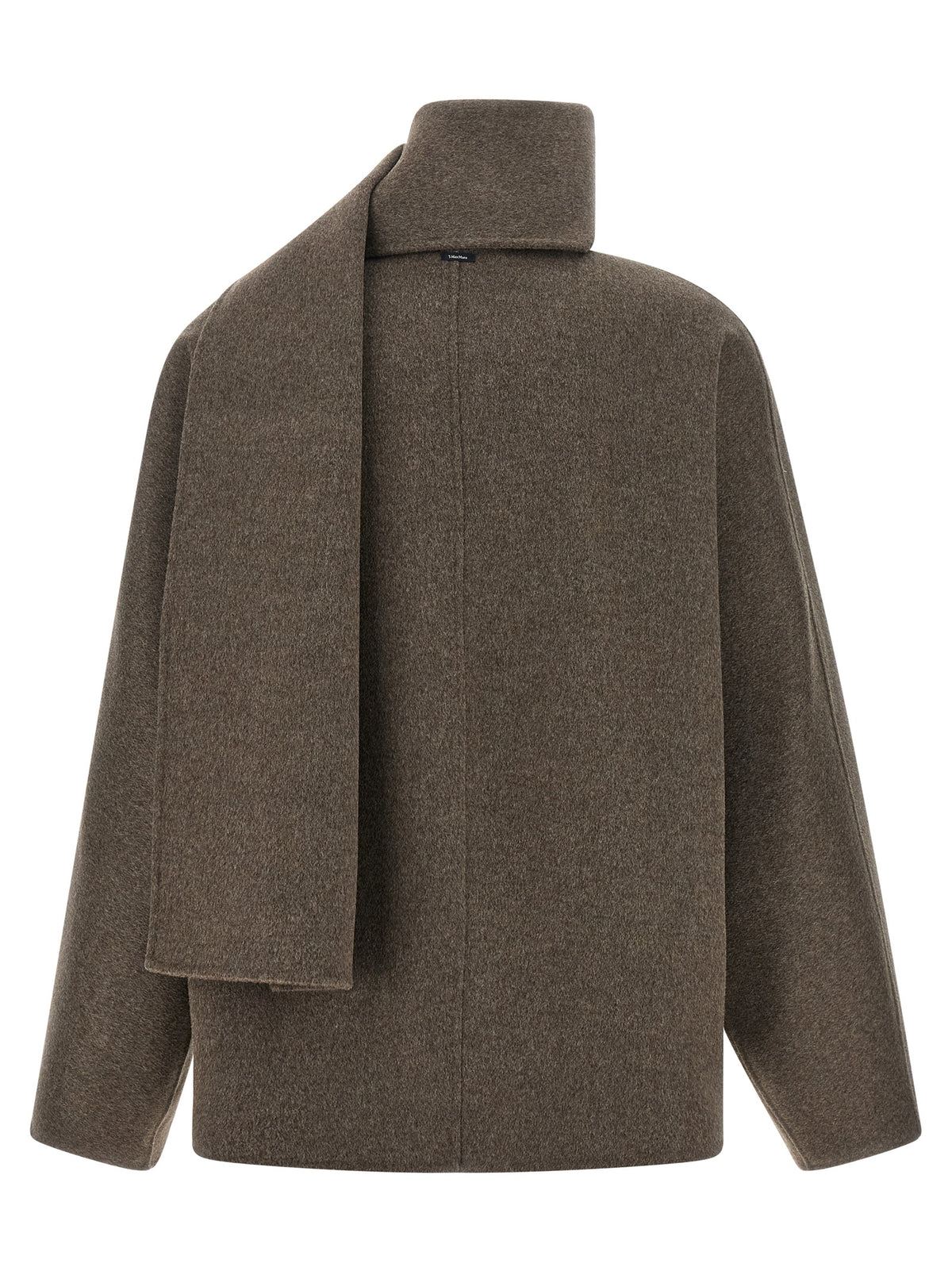 'S Max Mara Brauner Wollmantel in voller Länge