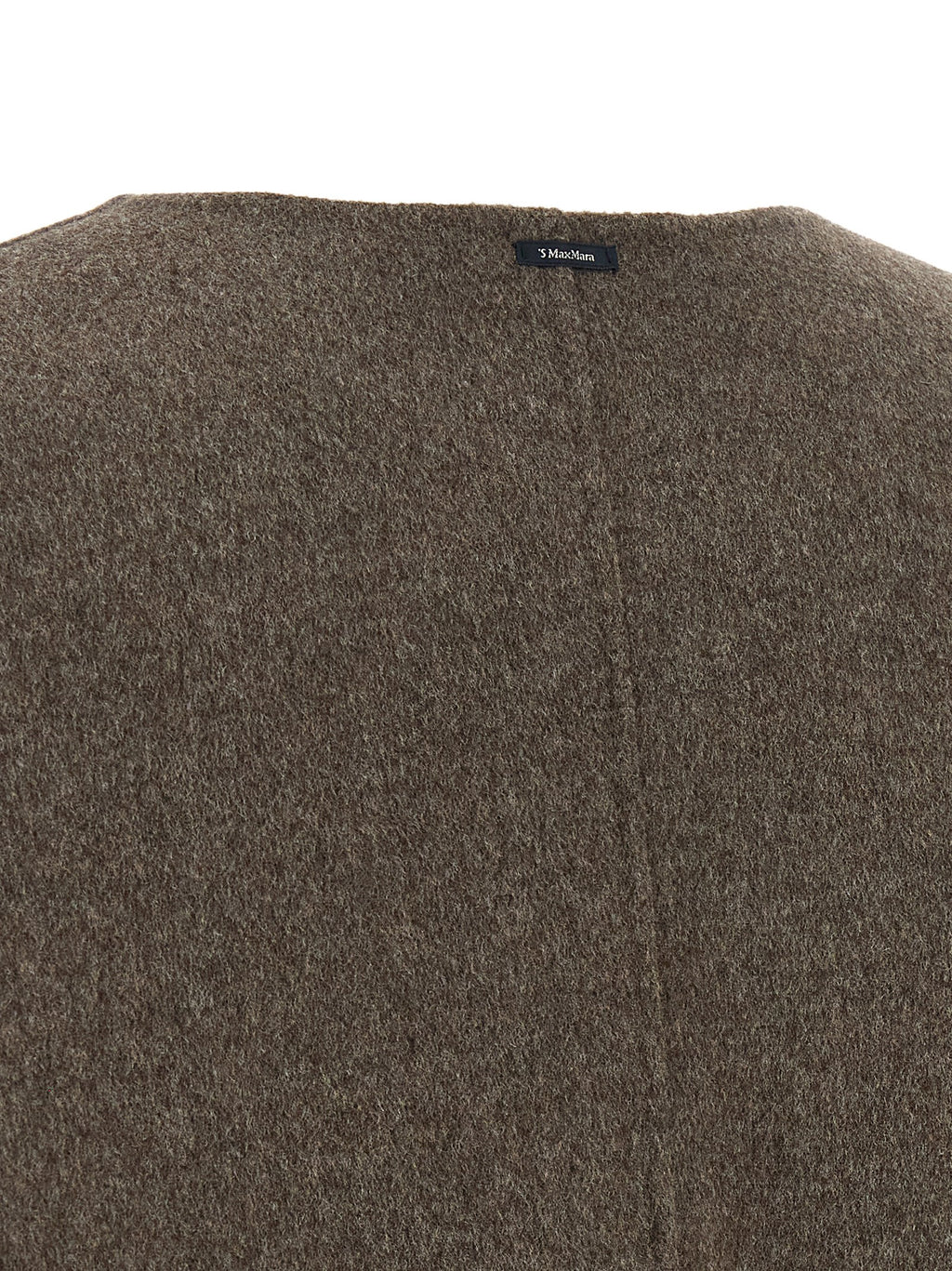 'S Max Mara Brauner Wollmantel in voller Länge
