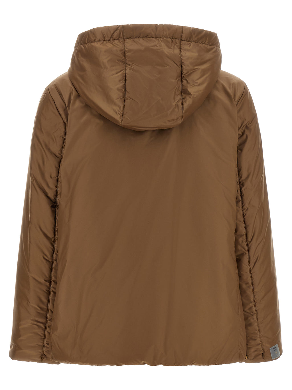 Max Mara Braune Polyester-Jacke in voller Länge