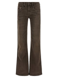 R13 Braune Baumwoll-Jeans mit Schlag