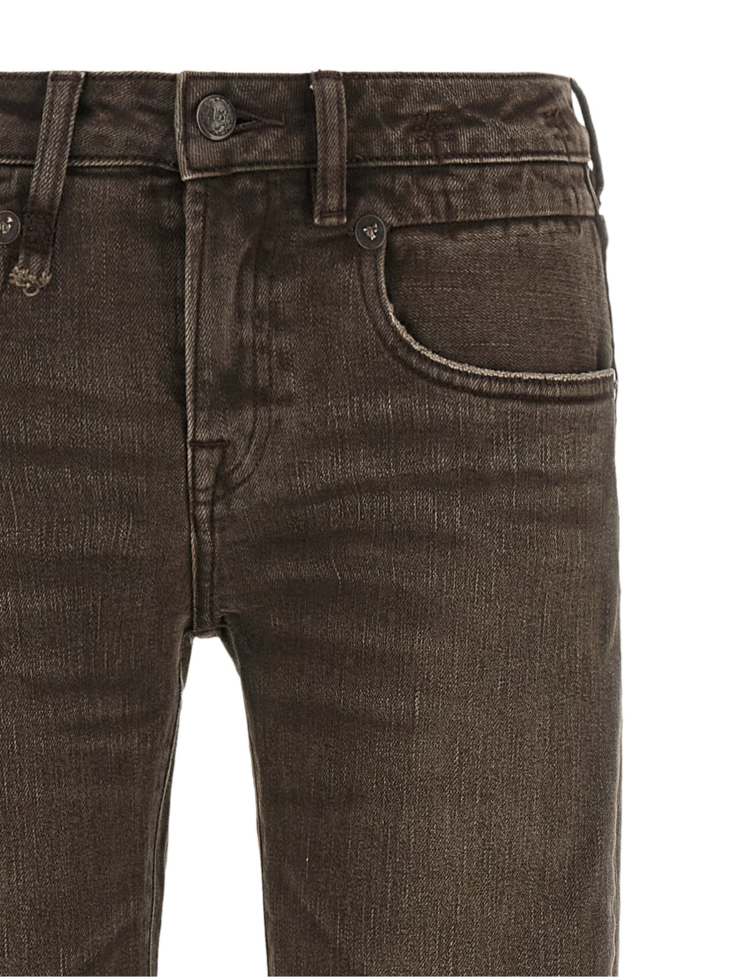 R13 Braune Baumwoll-Jeans mit Schlag