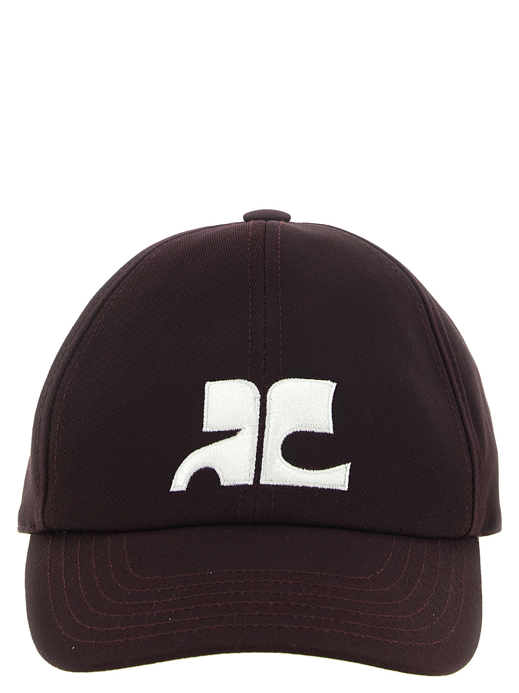Courrèges Bordeaux Baumwollkappe (Baseball Cap)