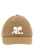 Courrèges Beige Baumwollkappe (Baseball Cap)