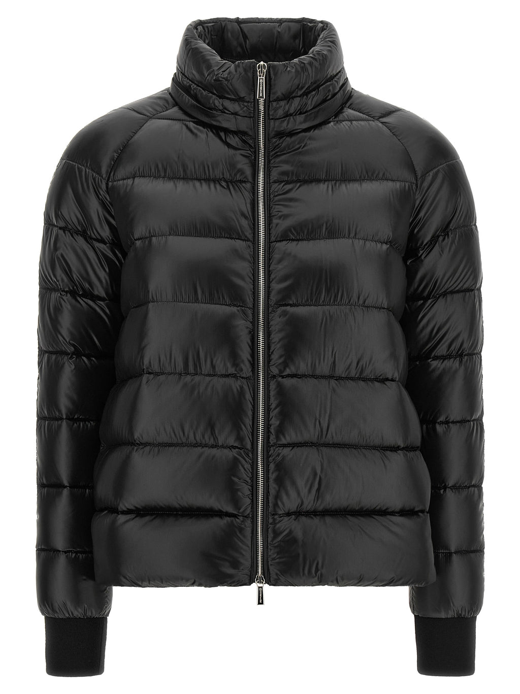 MooRER Schwarze Woll-Shell-Jacke