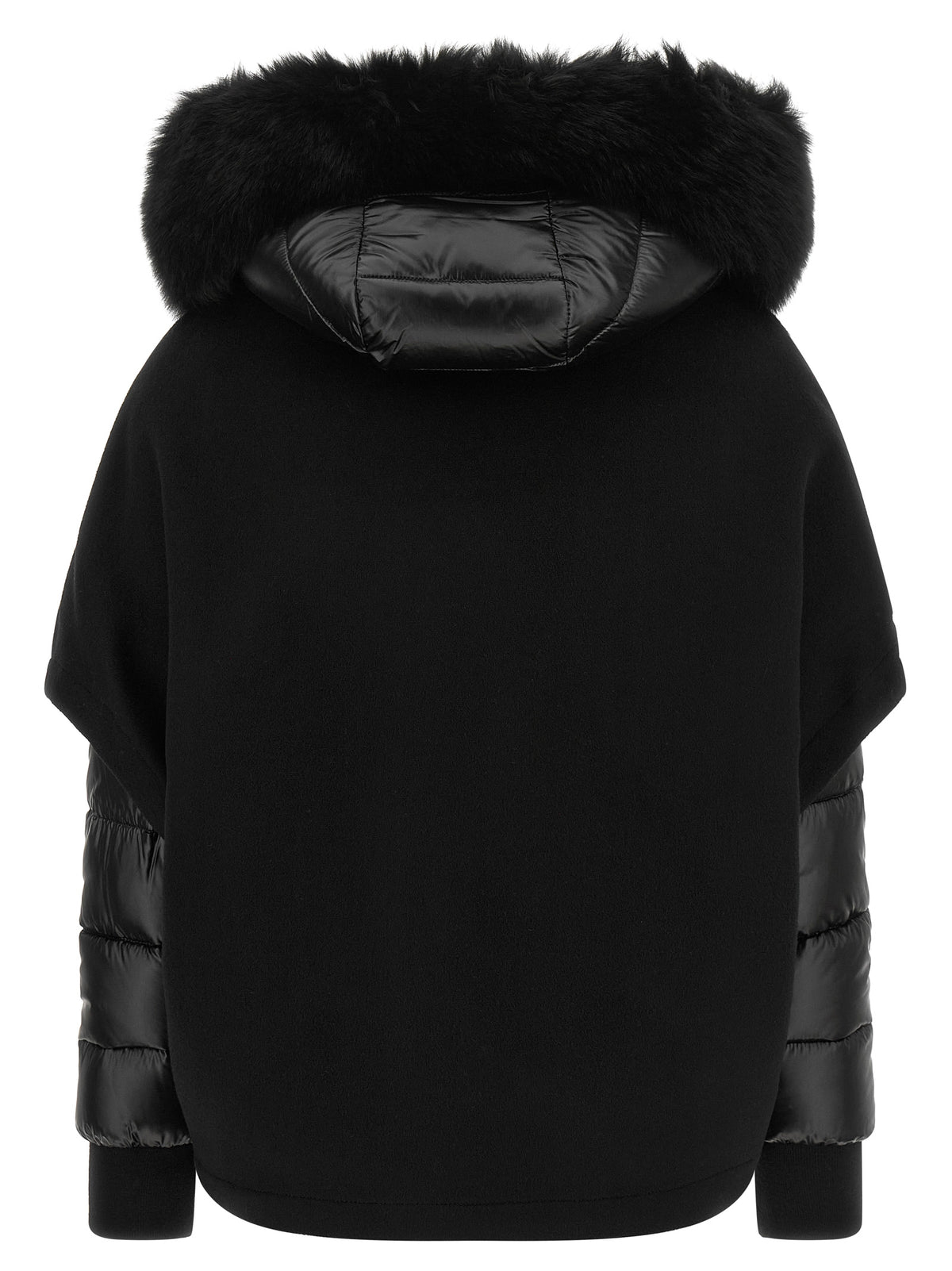 MooRER Schwarze Woll-Shell-Jacke