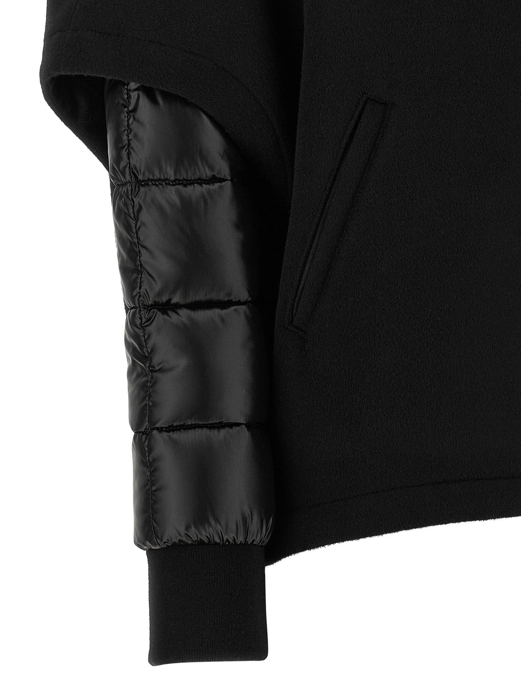 MooRER Schwarze Woll-Shell-Jacke