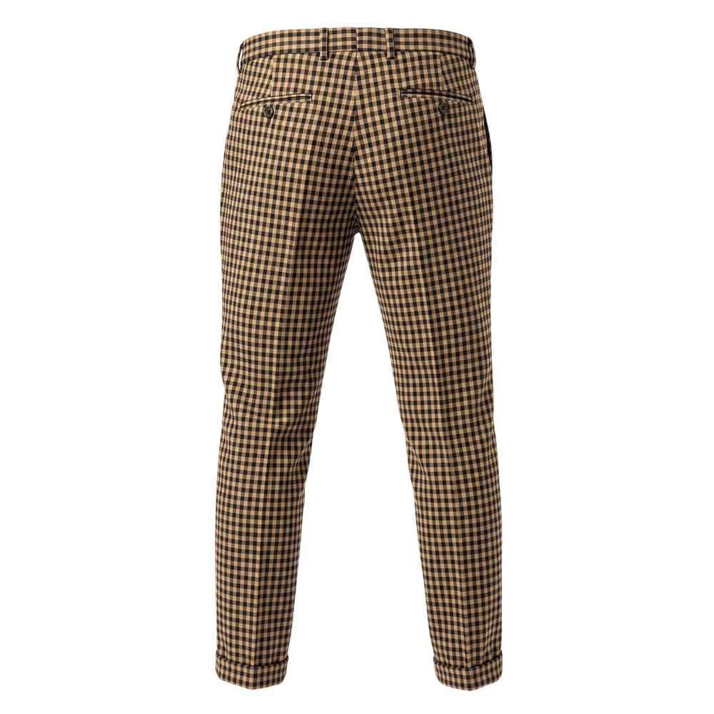 Roberto Pepe Luxury Braune Hose aus Viskose für Herren