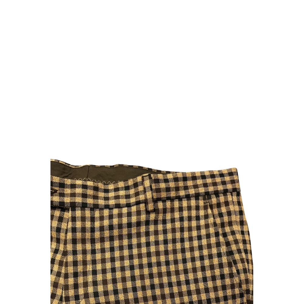 Roberto Pepe Luxury Braune Hose aus Viskose für Herren
