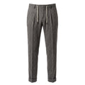 Roberto Pepe Luxury Schwarze Hose aus Viskose für Herren