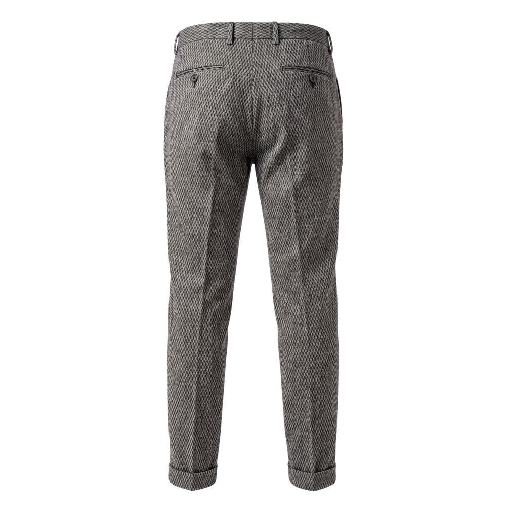 Roberto Pepe Luxury Schwarze Hose aus Viskose für Herren