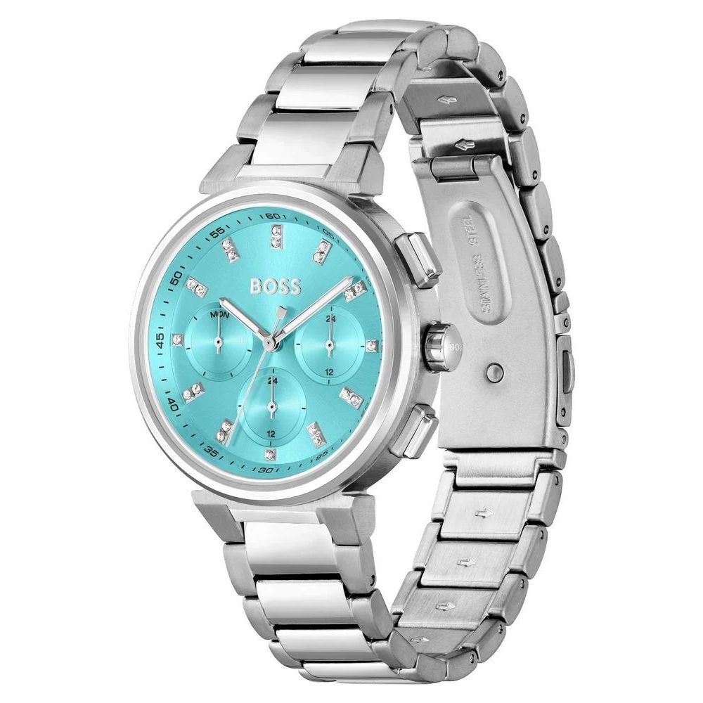 Hugo Boss Silberne Edelstahl-Dresswatch