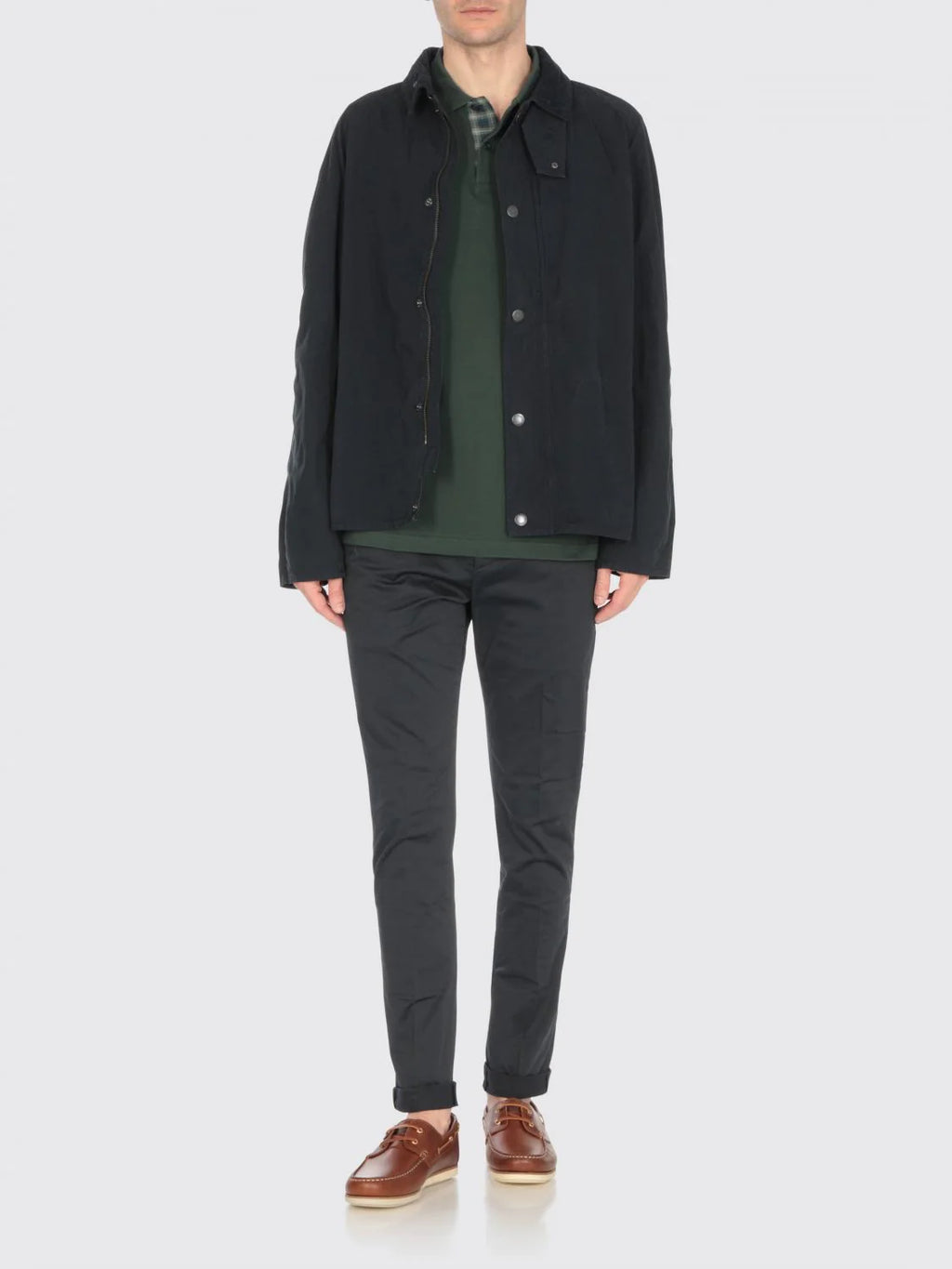 Barbour Braune Loafer aus Leder zum Hineinschlüpfen