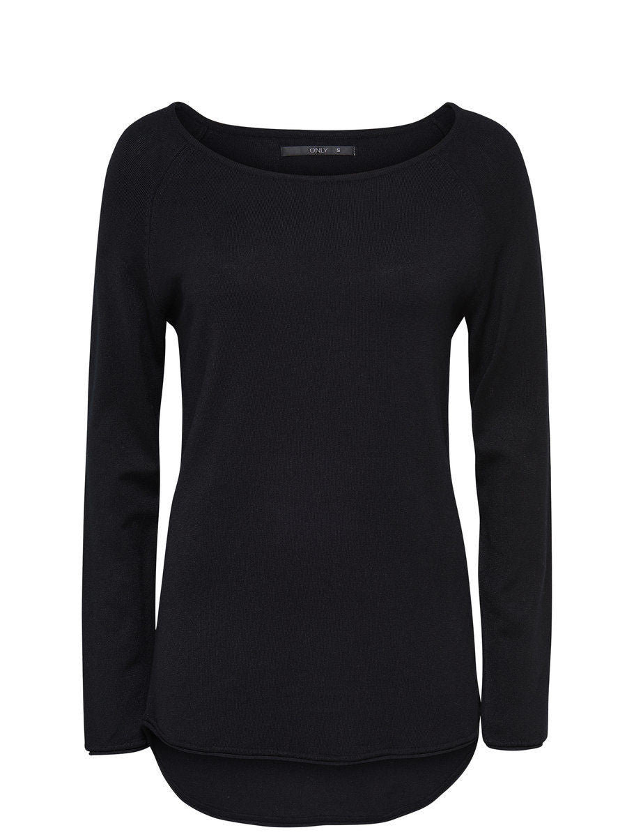 Only Schwarzes Polyamid-Sweatshirt