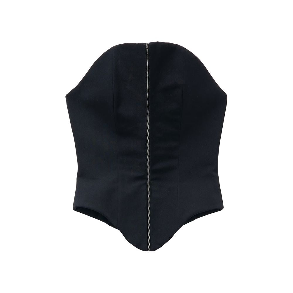 Alexander McQueen Schwarzes Oves Aries Korsett aus Wolle