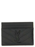 Saint Laurent Schwarzer Kartenhalter aus Leder