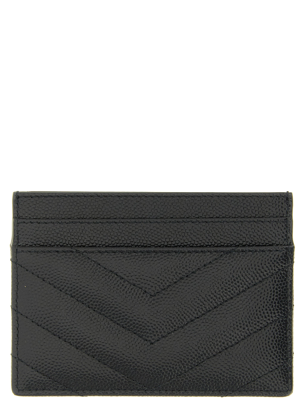 Saint Laurent Schwarzer Kartenhalter aus Leder