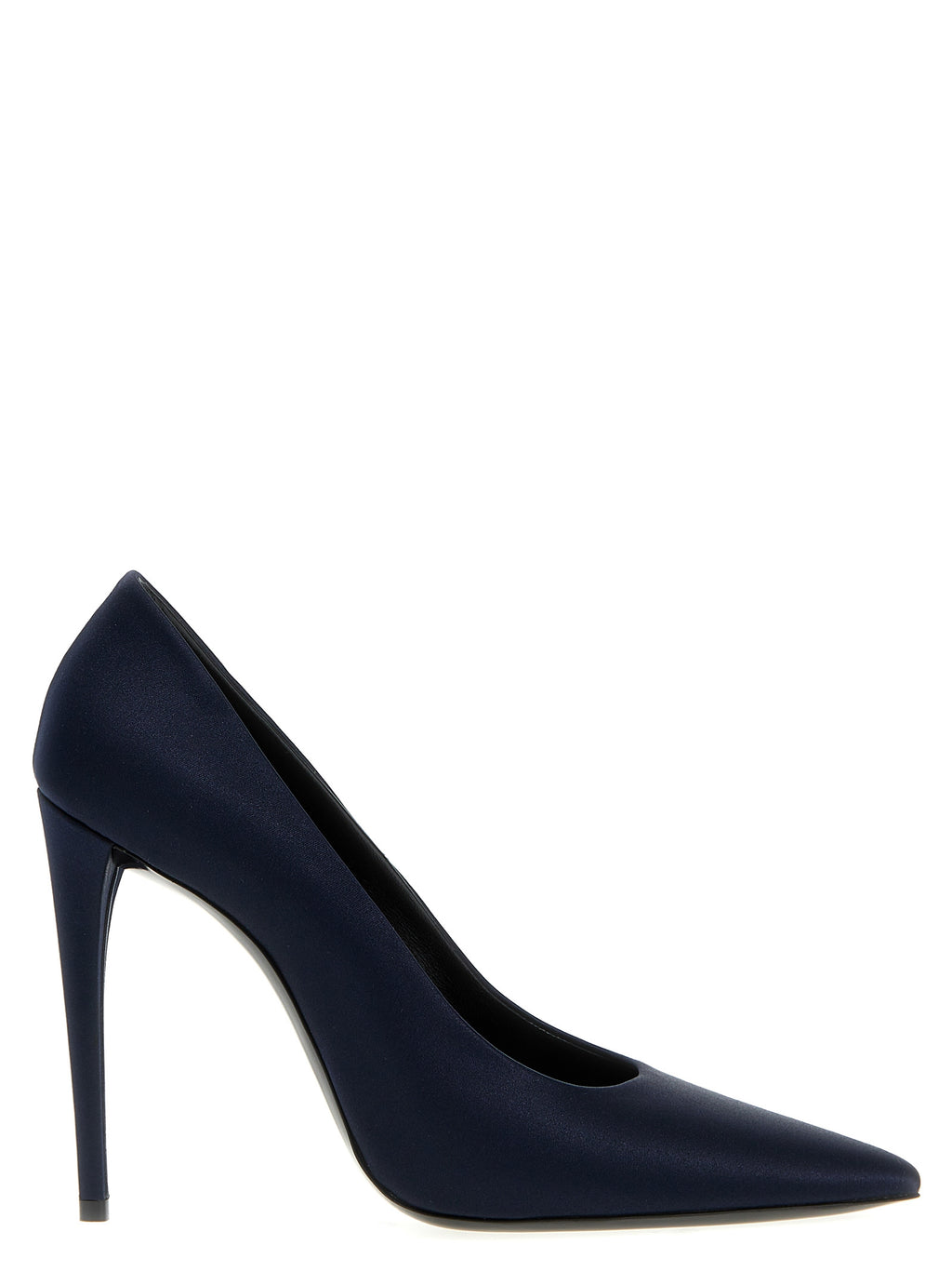 Saint Laurent Blaue Pumps aus Polyester mit hohem Absatz