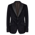 Roberto Pepe Luxury Schwarz Baumwolle Männer Jacke