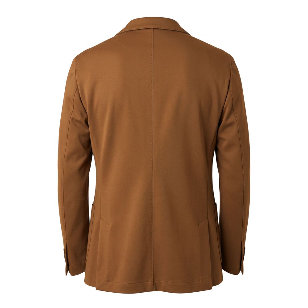 Roberto Pepe Luxury Braune Herrenjacke aus Viskose