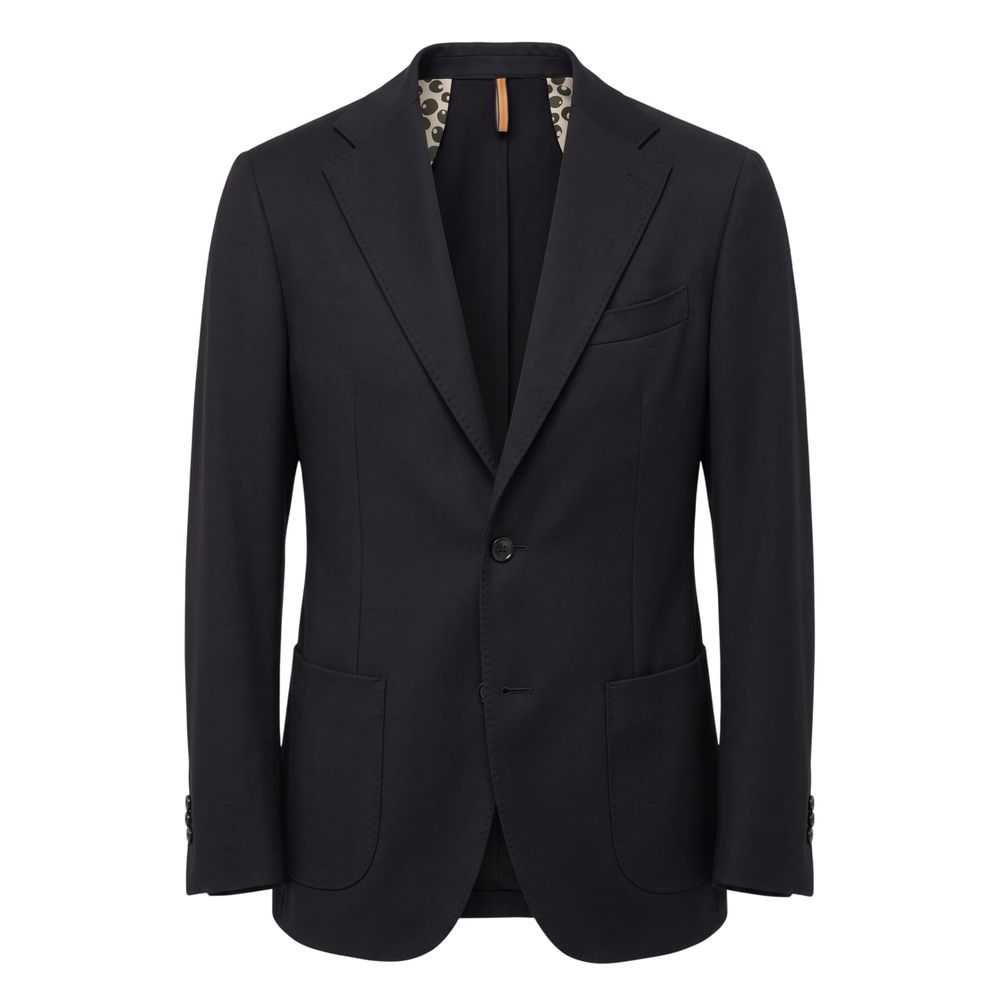Roberto Pepe Luxury Schwarze Herrenjacke aus Polyester