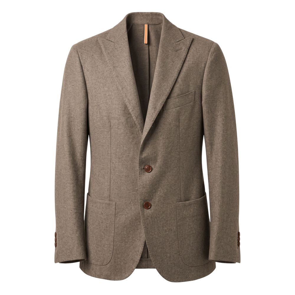 Roberto Pepe Luxury Grauer Woll-Herrenjacke