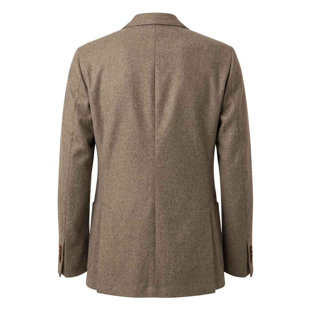 Roberto Pepe Luxury Grauer Woll-Herrenjacke