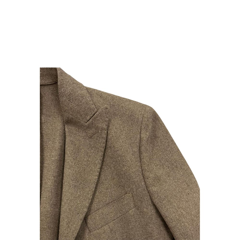 Roberto Pepe Luxury Grauer Woll-Herrenjacke