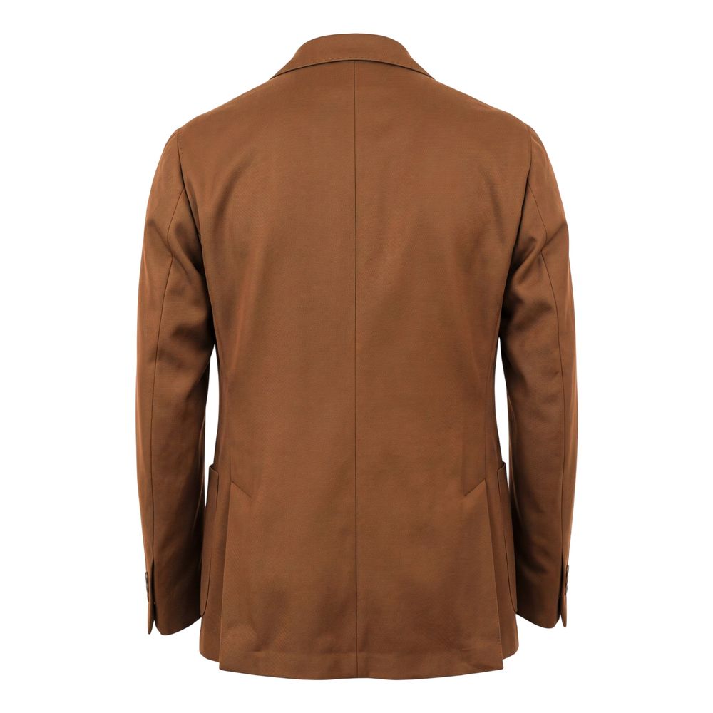 Roberto Pepe Luxury Braune Herrenjacke aus Viskose