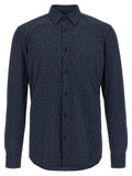 Hugo Boss Blaue Baumwollbluse
