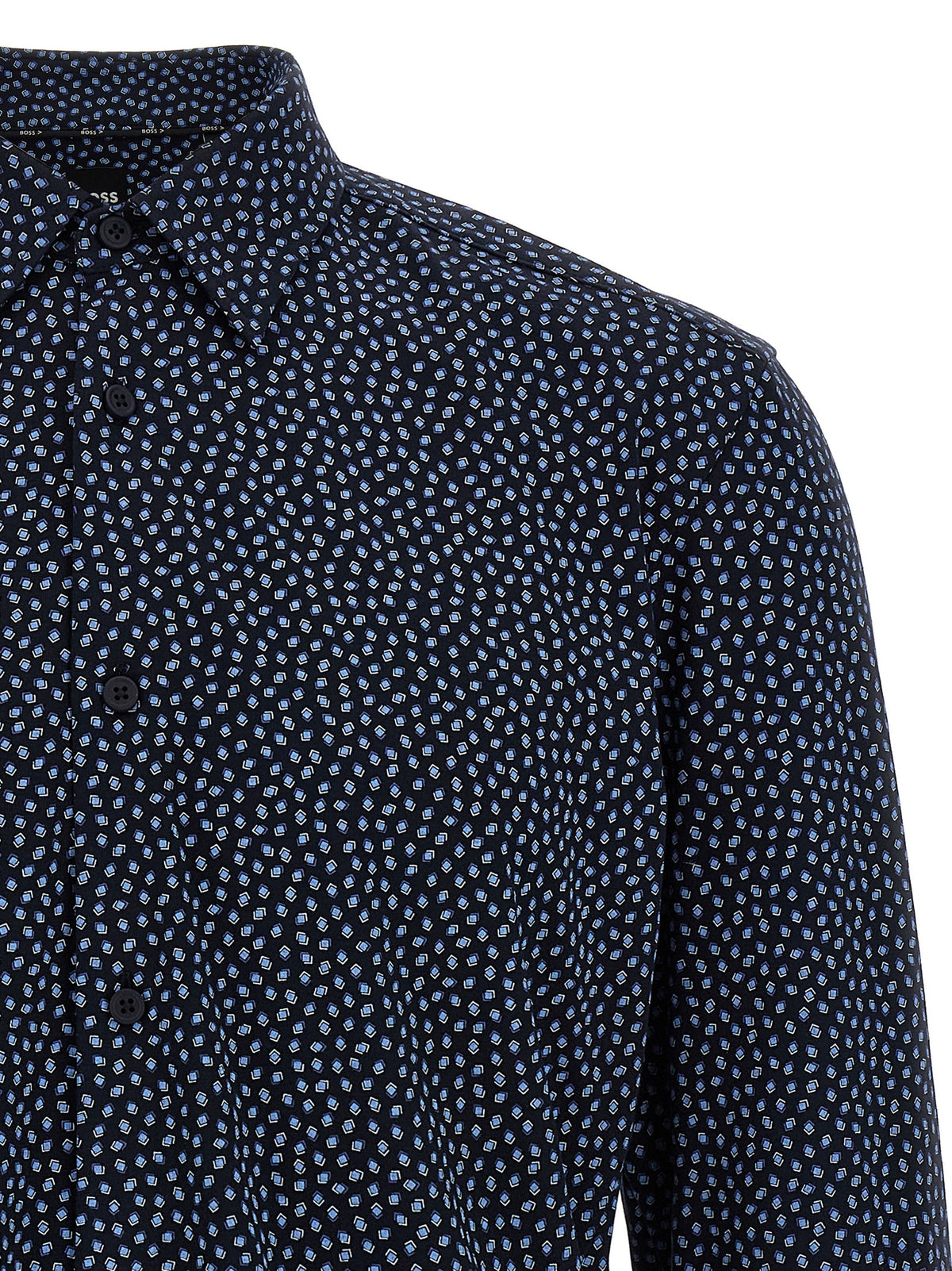 Hugo Boss Blaue Baumwollbluse