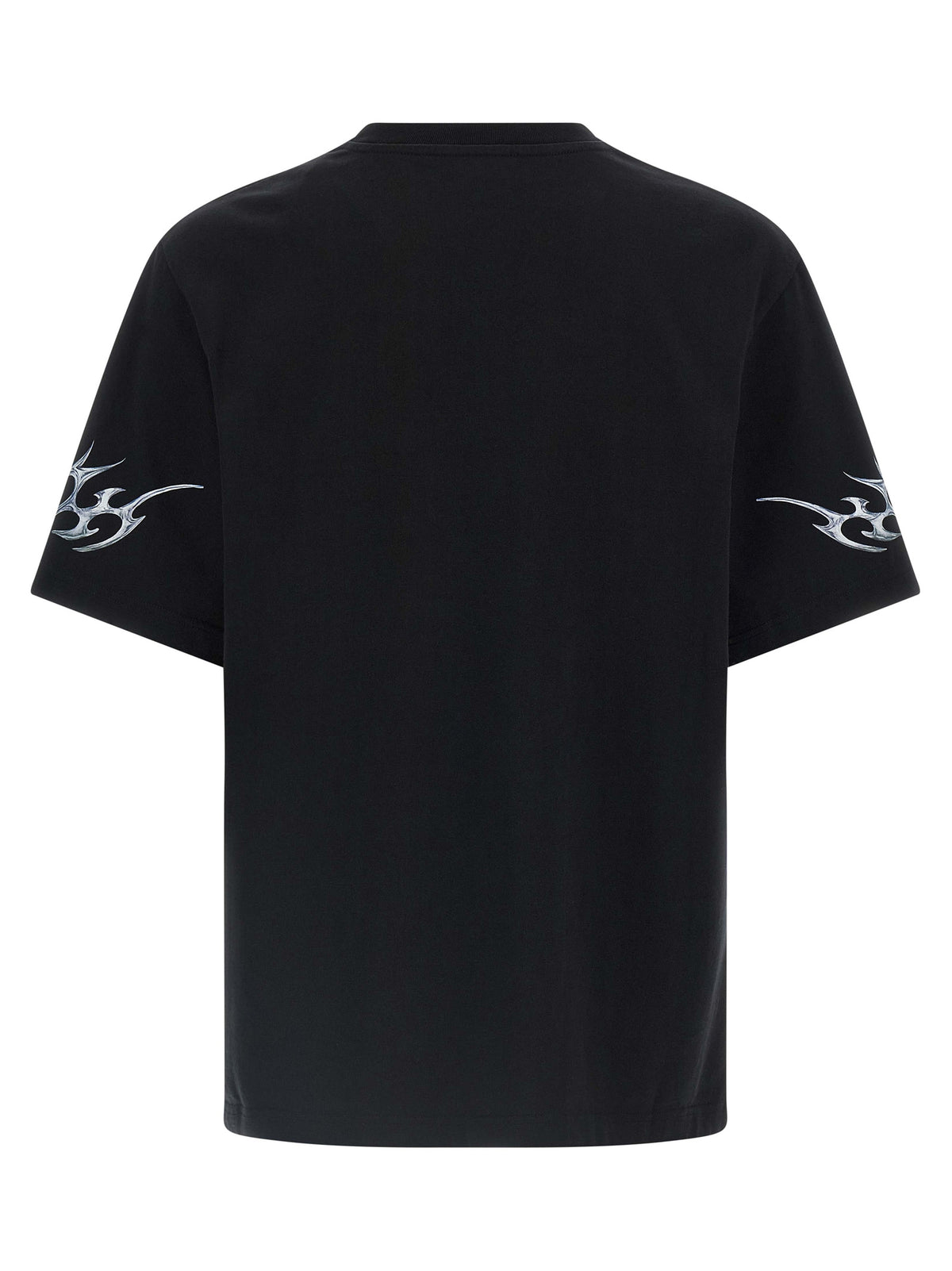 Casablanca Schwarzes Bio-Baumwoll-T-Shirt