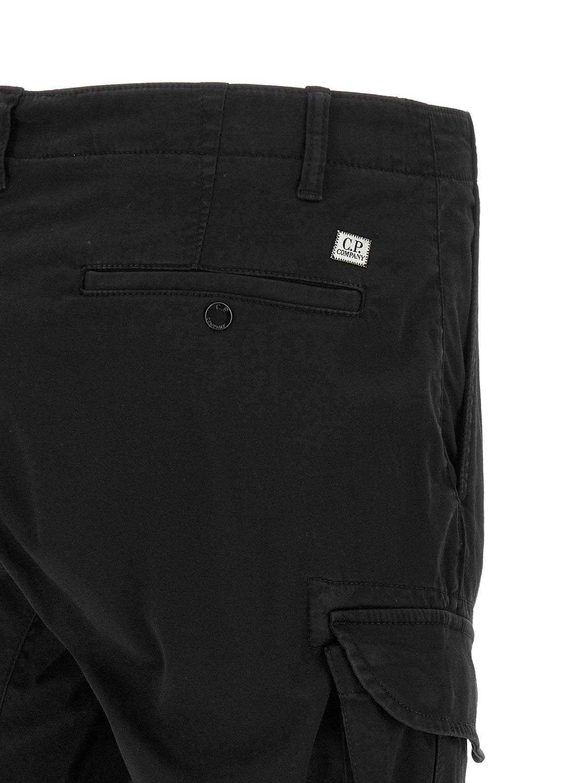 C.P. Company Schwarze Cargo-Hose aus Baumwolle