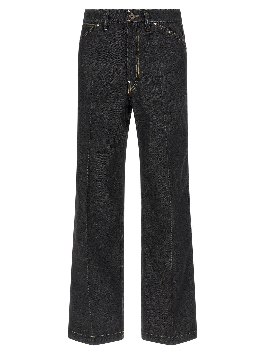 Lemaire Schwarze Baumwolljeans Denim
