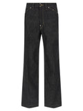 Lemaire Schwarze Baumwolljeans Denim