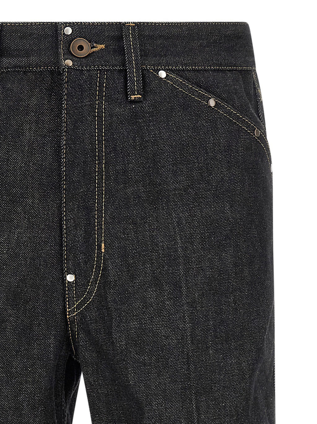 Lemaire Schwarze Baumwolljeans Denim