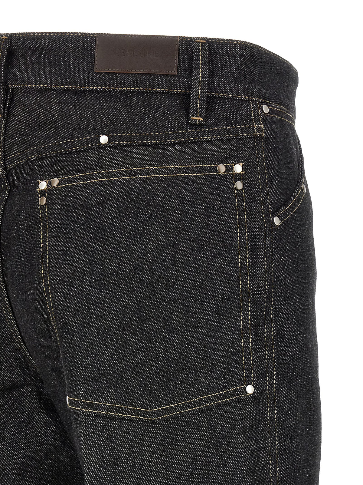 Lemaire Schwarze Baumwolljeans Denim