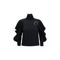 Blumarine Schwarzer Wollpullover Aries Turtleneck