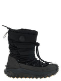 Moncler Schwarze Schnürstiefel aus Polyamid