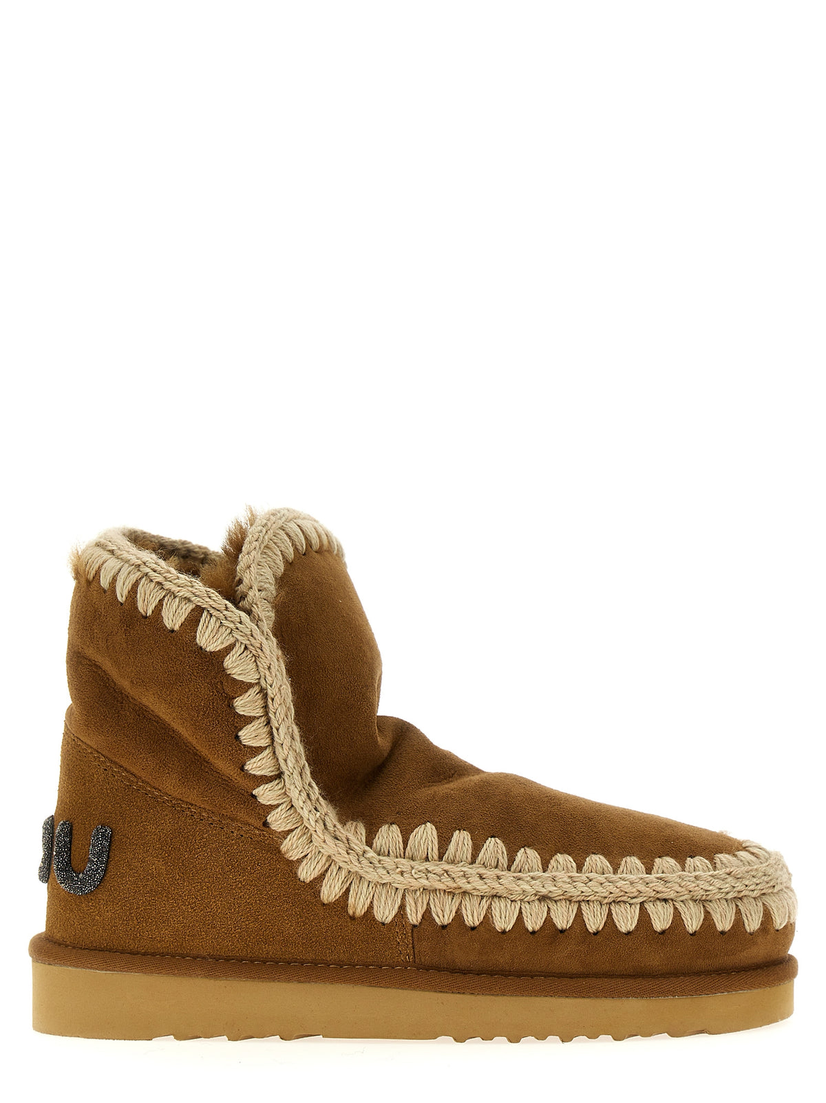 Mou Braune Lammleder-Stiefeletten