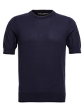 Dolce & Gabbana Blauer Seiden-Cardigan