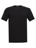 Dolce & Gabbana Schwarzes T-Shirt aus Viskose