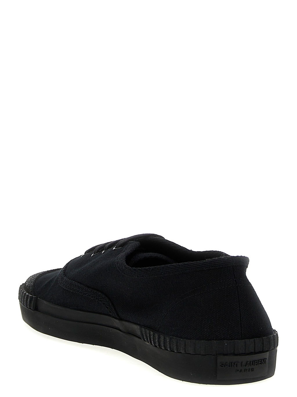 Saint Laurent Schwarze Low-Top-Sneaker aus Baumwolle