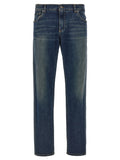 Dolce & Gabbana Blaue Jeans aus Baumwolle im geraden Schnitt