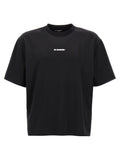 Jil Sander Schwarzes T-Shirt aus Polyester
