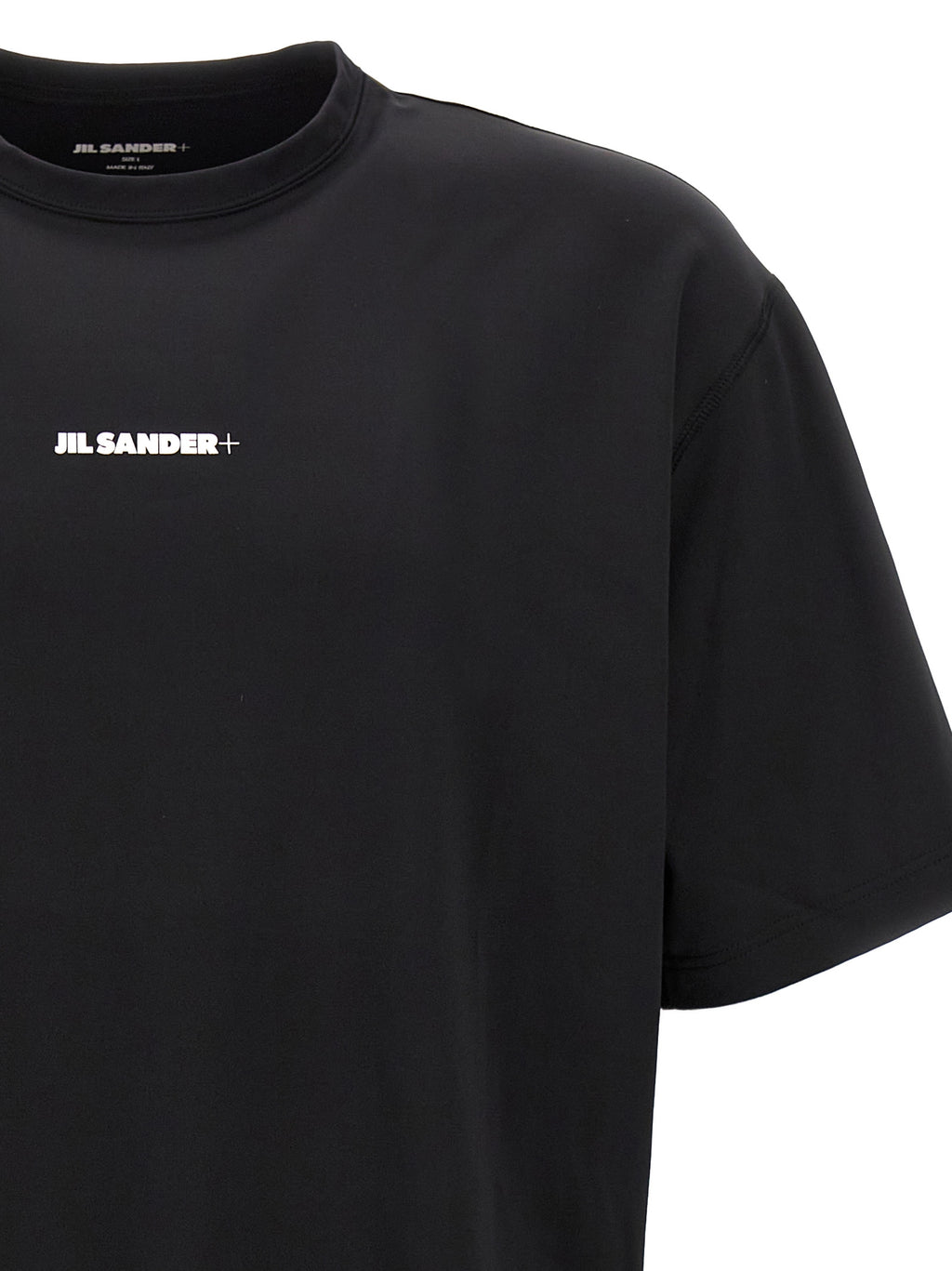 Jil Sander Schwarzes T-Shirt aus Polyester