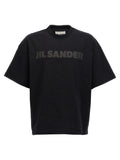 Jil Sander Schwarzes Baumwoll-T-Shirt
