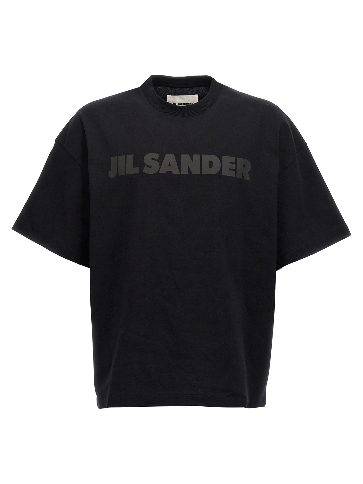Jil Sander Schwarzes Baumwoll-T-Shirt