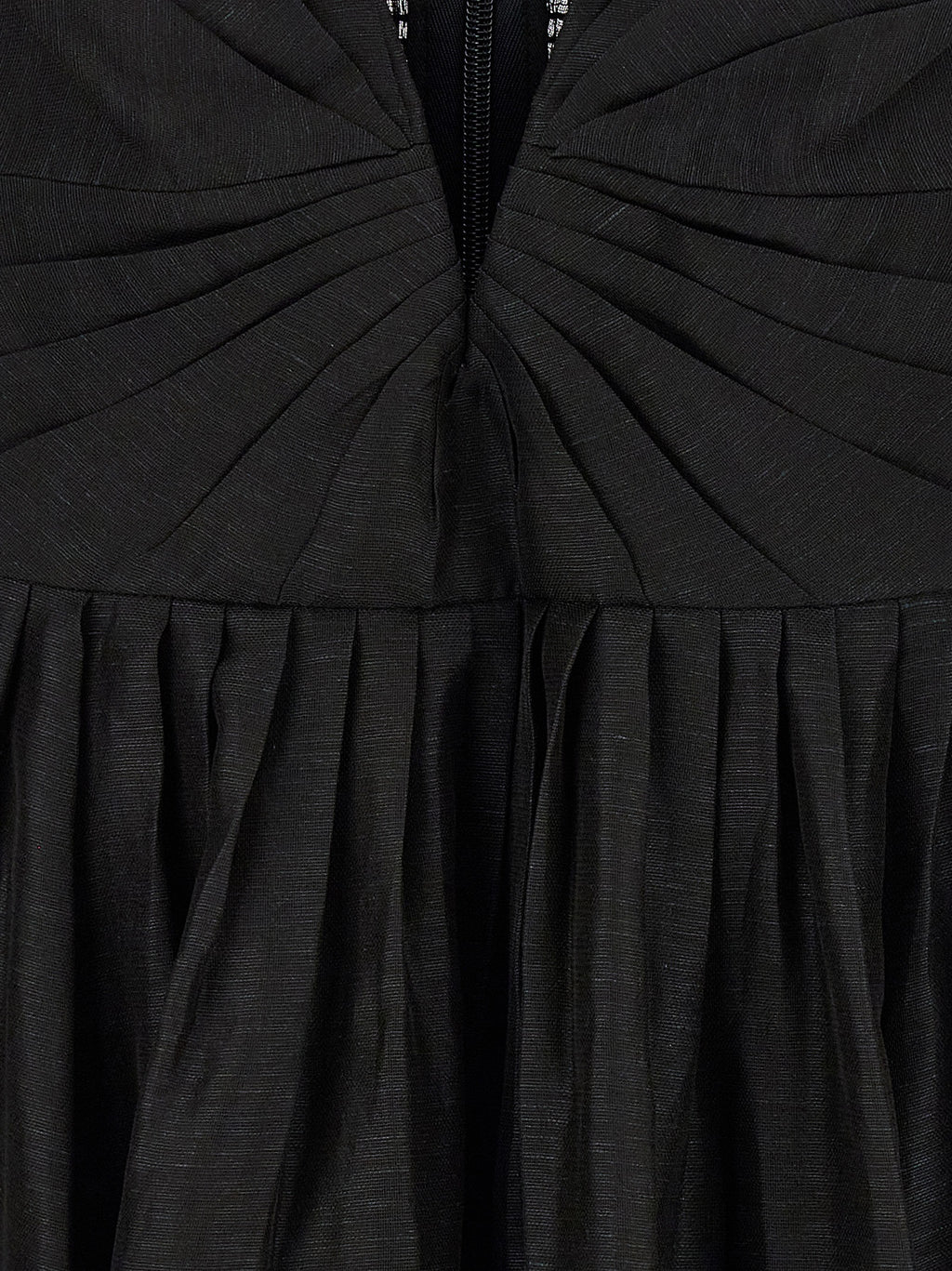 Zimmermann Schwarzes Leinen-Cocktailkleid