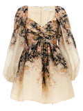 Zimmermann Mehrfarbiges Leinen-Freizeitkleid
