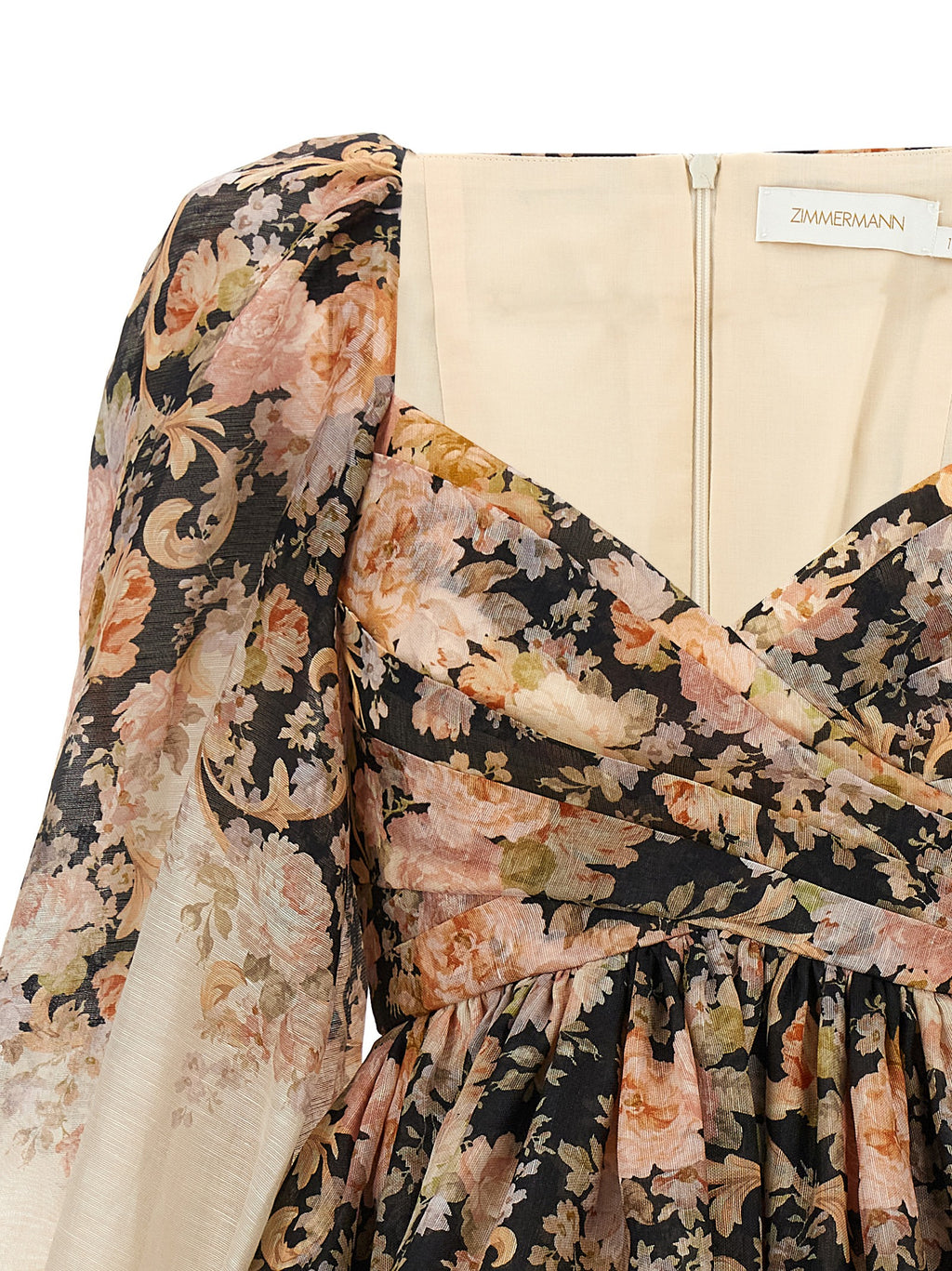 Zimmermann Mehrfarbiges Leinen-Freizeitkleid